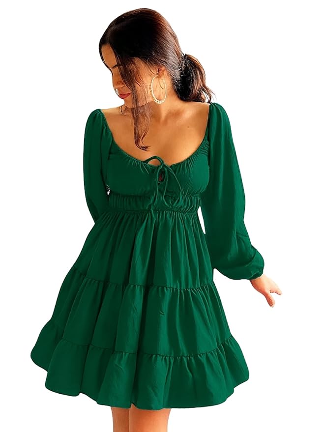 Leriya Fashion Mini Dress for Women | One Piece Dresses for Womens | Stylish Dress for Woman |Mini Dresses Rayon for Women Stylish |Summer Casual Outfit Wear Events, Date & Evening Look