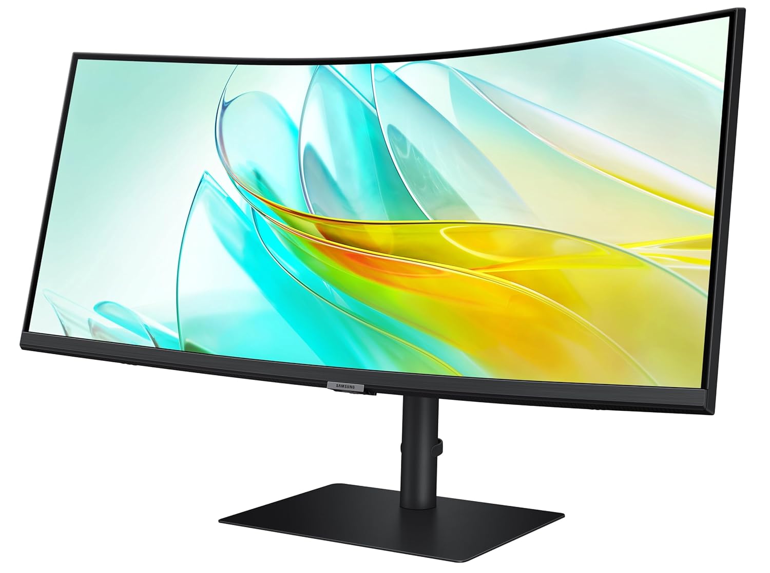 Samsung 34" (86.4cm) ViewFinity S6 Curved Monitor|Ultrawide WQHD 3440 X 1440|100hz|Type-C 90W|SRGB 115%|LAN Port|KVM Switch|350nits|Speakers|PIP|PBP|HDR10|HAS Swivel|LS34C650UAWXXL|Black