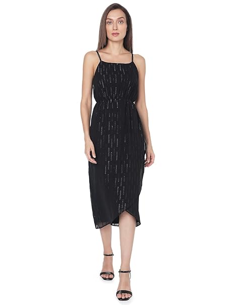 VERO Moda Midi Fit and Flare Dress for Women