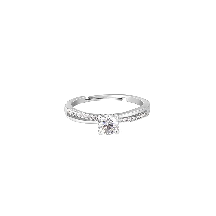 GIVA 925 Silver Layered Ring Rose Gold 18k Gold Plated Rings | Stacking Ring | Statement Ring | Gifts for Women & Girls