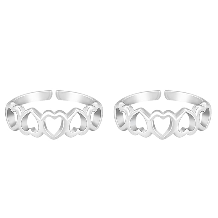 GIVA 925 Silver Toe Rings | Anniversary Birthday Wedding Gifts for Women & Girls