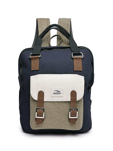 ASIAN Women’s Red & Grey Utility Backpack | Sleek Design with Multi-Functional Pockets