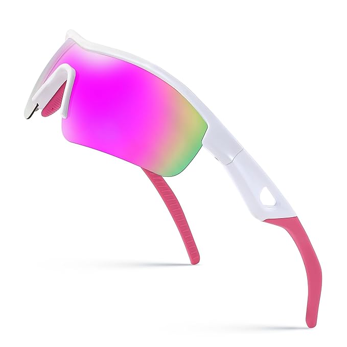 Karsaer Men Sunglasses, Polarized Cycling Sunglasses, UV400 Sports Baseball Running Fishing Hiking Shades E1111