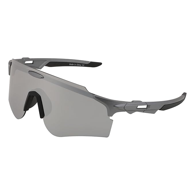 Karsaer Wrap Around Frameless Cycling Sunlasses for Men Stylish Women Sports Glasses Cricket Goggles E1348