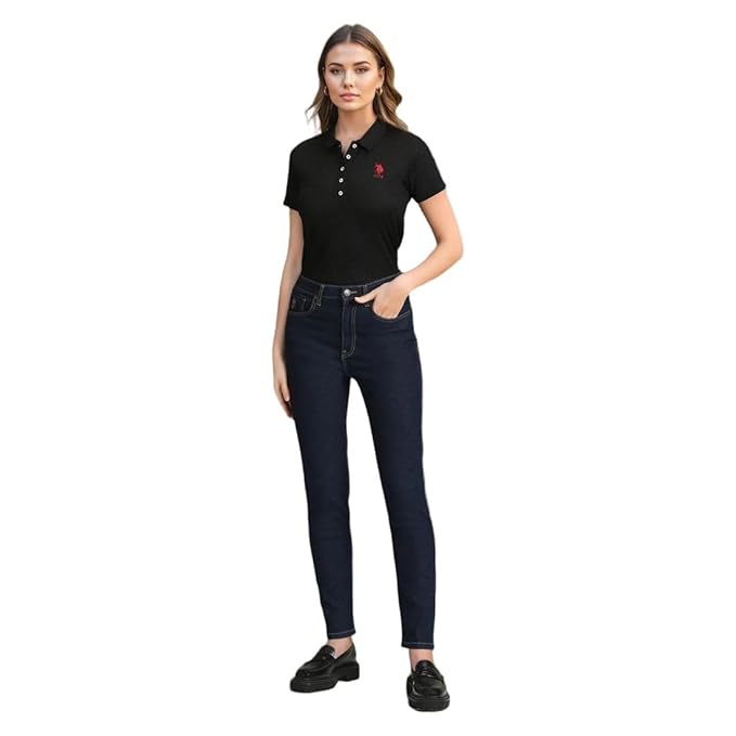 U.S. Polo ASSN. Women's Slim Fit High Rise Jeans