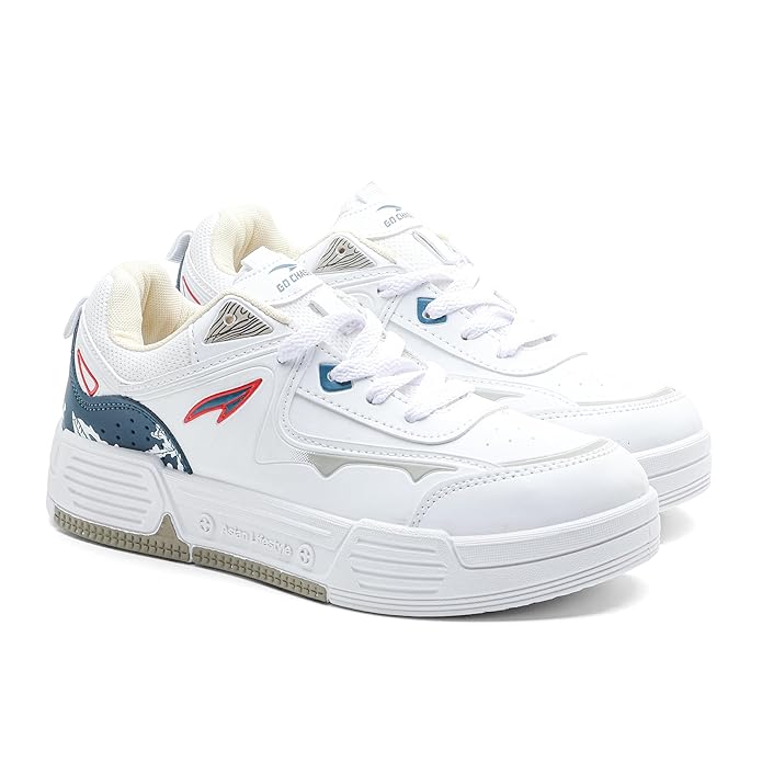 ASIAN Lifestyle-02 Men’s Stylish Sneakers | Comfortable Sporty Sneakers with PU Upper & Cushioned Insole | Ideal for Gym, Walk, Travel, & Casual Wear