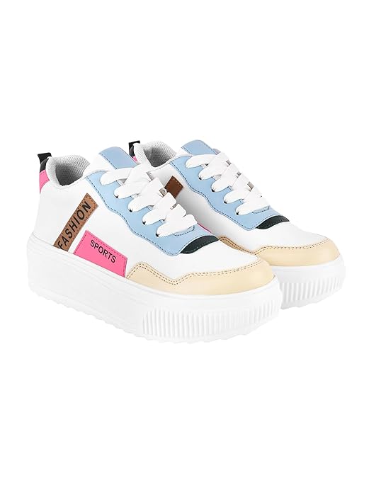 Shoetopia Women Lace Up Sneaker Shoes