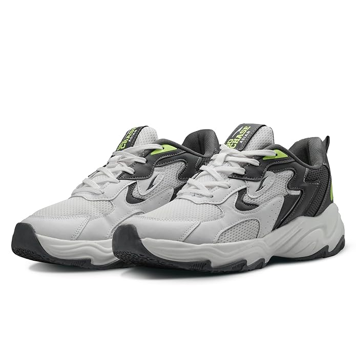 ASIAN Powerkick-01 Men’s Sports Sneakers | Memory Foam Comfort with Durable Grip Sole | Stylish Streetwear Design Perfect, Walking & Casual Outings