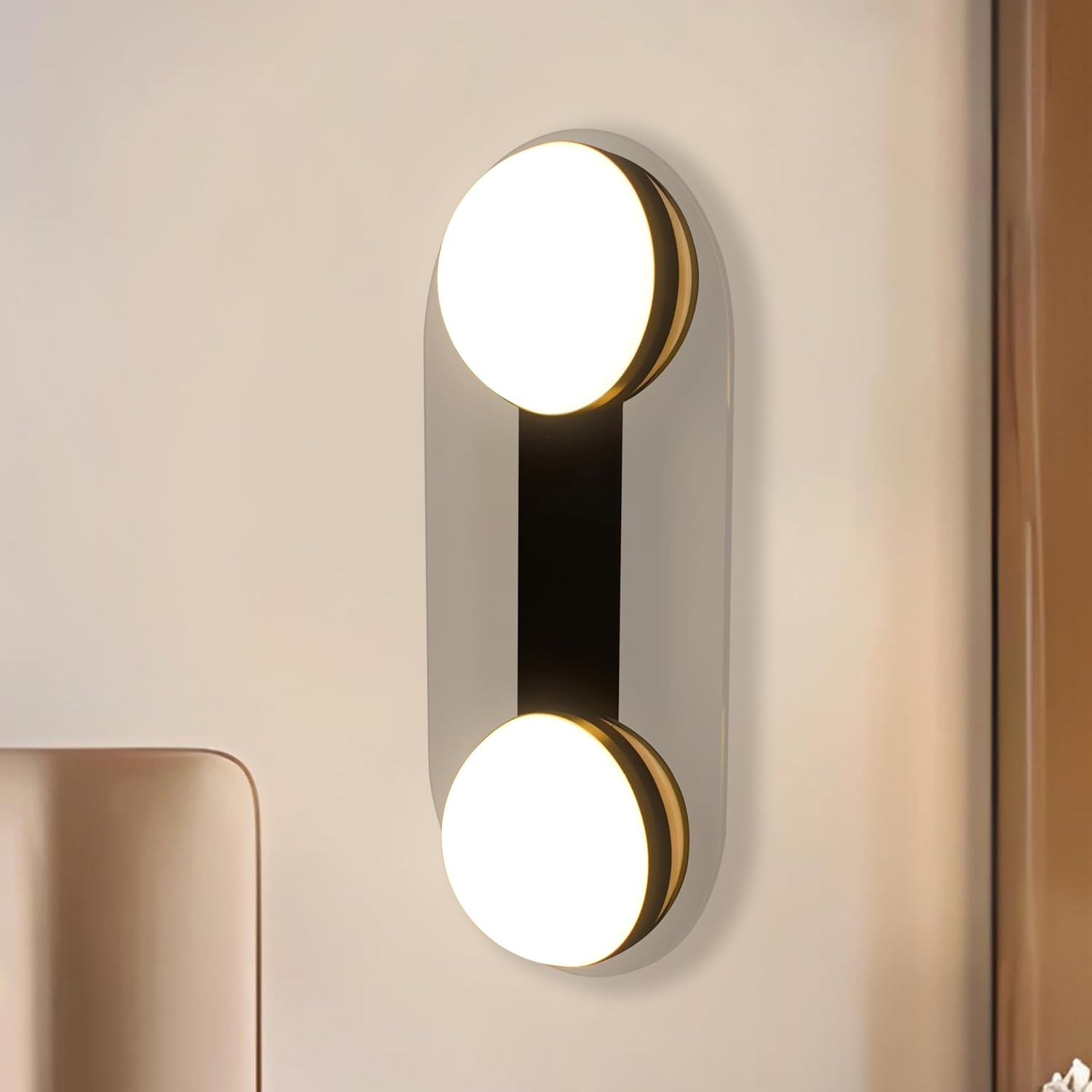 Smartway® Doza 20W Modern LED Wall Lamp | 3 Color Modes (Warm White, Natural White & Cool White) | Designer Black Aluminium Wall Light for Living Room, Bedroom, Bedside, Hallway & Home Decoration