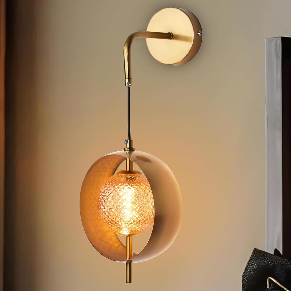 Smartway® - Akif 5 Watts Modern Wall Lamp 3 Light Mode (Warm|Natural & Cold White) Living Room|Home Decoration| Bedside|Bedroom|Decorative Light