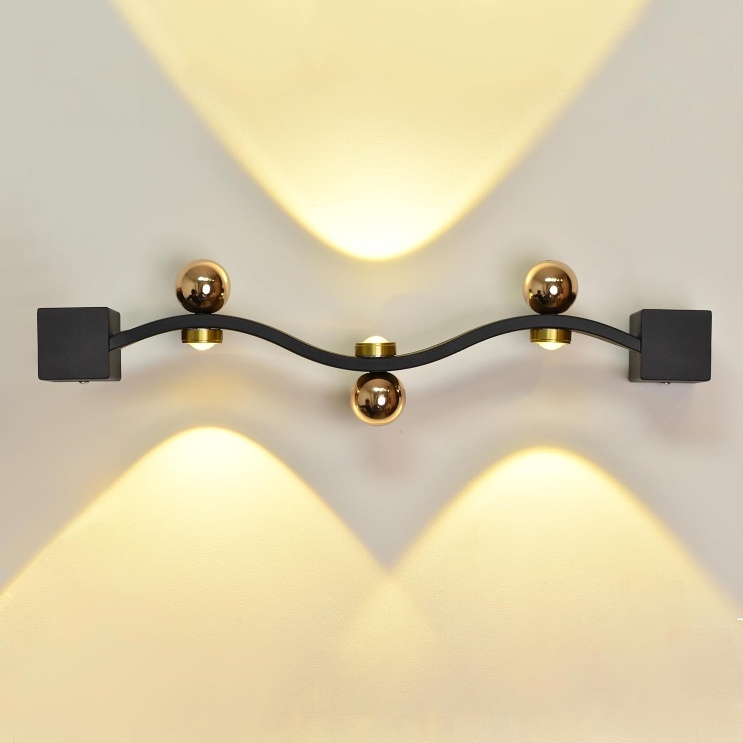 Smartway® Handman 10 Watt Modern LED Wall Lamp | Decorative Wall Mount Light with 3 Color Modes | Stylish Lighting for Living Room, Bedroom & Bedside | 1-Year Warranty