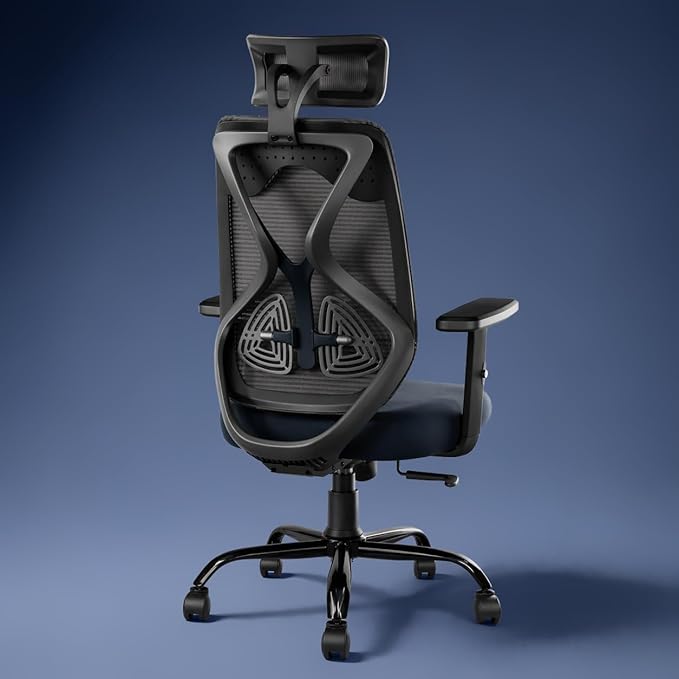 CELLBELL C190 Berlin Office Chair, High Back Mesh Ergonomic Home Office Desk Chair (Black)