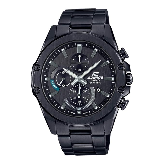 Casio Edifice EFR-S567DC-1AVUDF Analog Black Dial Men Watch Black Metal Strap (EX508)