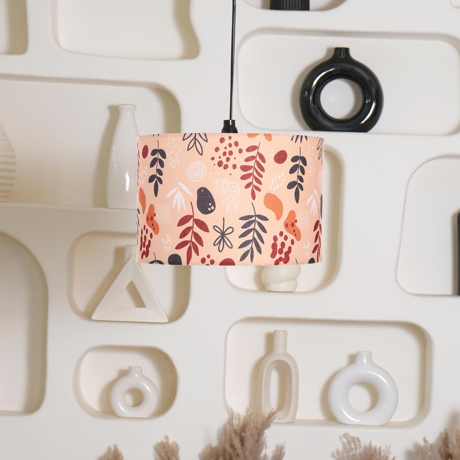 Crosscut Lampshade Printed Series of 12 Inch dia and B22 type holder (Boho Seed)