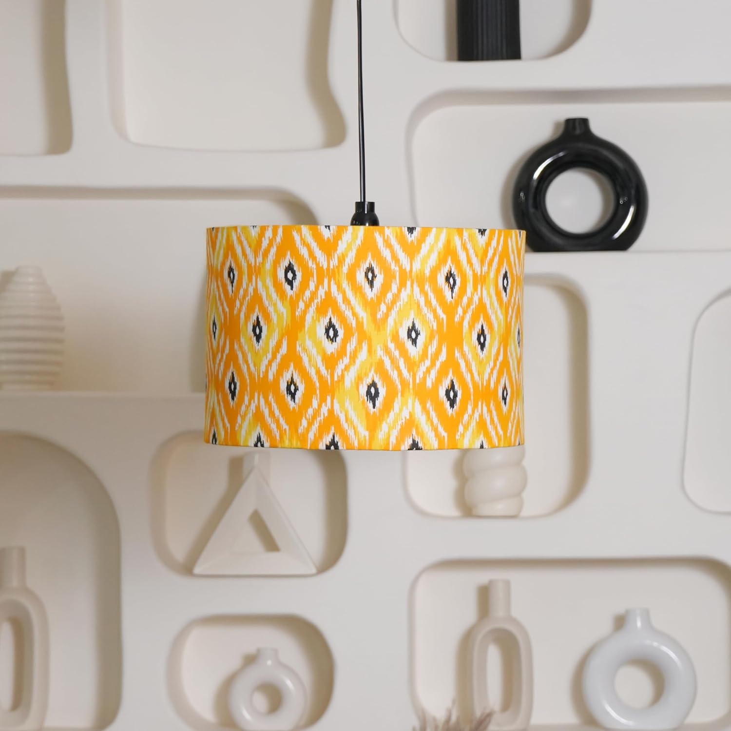 Crosscut Lampshade Printed Series of 12 Inch dia and B22 type holder (Sunflower)