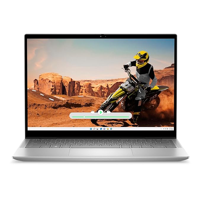Dell Inspiron 7435 2in1 Laptop, AMD R5-7530U/8GB/512GB/14.0" (35.56cm) FHD+ with CompfortView Support Touch, Active Pen/Win 11 + MSO'21, 15 Month McAfee/Backlit KB + FPR/Platinum Silver/1.58kg