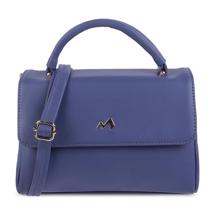 Metro Women Classic Textured Handbag with Detachable Strap