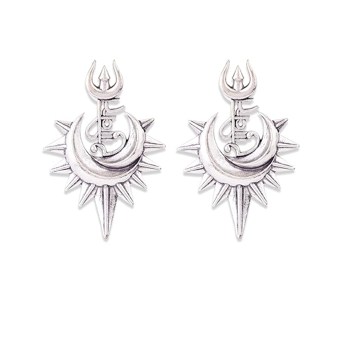 Voylla Aham Brahmasmi Shakti and Trishul Earrings
