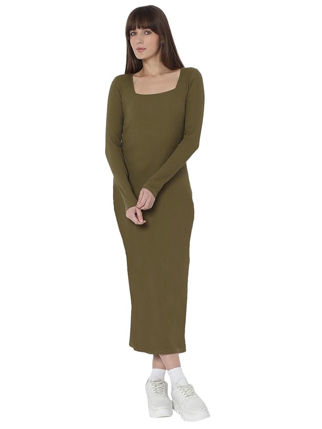 VERO Moda Midi Bodycon Dress for Women
