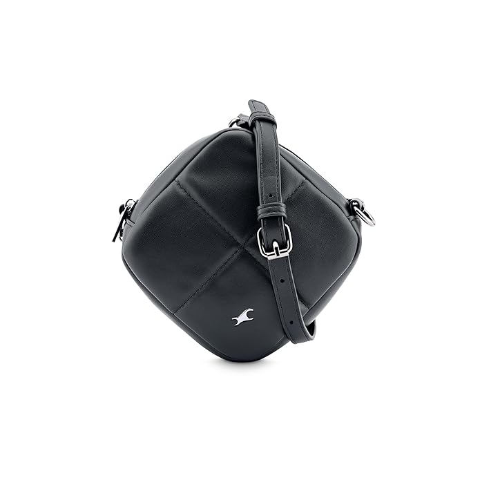Fastrack Puff Sling with Detachable Pouch | Faux-Leather Women's Handbags | Sling for Casual Carry