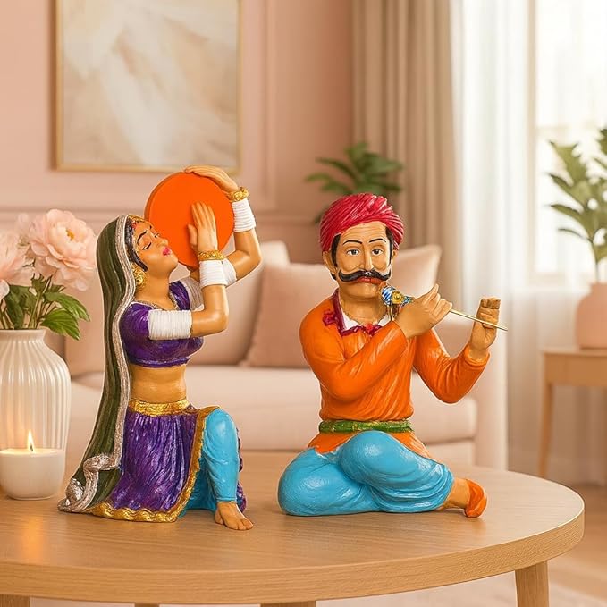 Nostrae by Ekhasa Crystal Red Rose with Vase Show Pieces for Home Decor Living Room Decorative Items | Glass Showpieces Gift Items for Decoration | Tv Showcase Office Desk Interior Statue Figurines